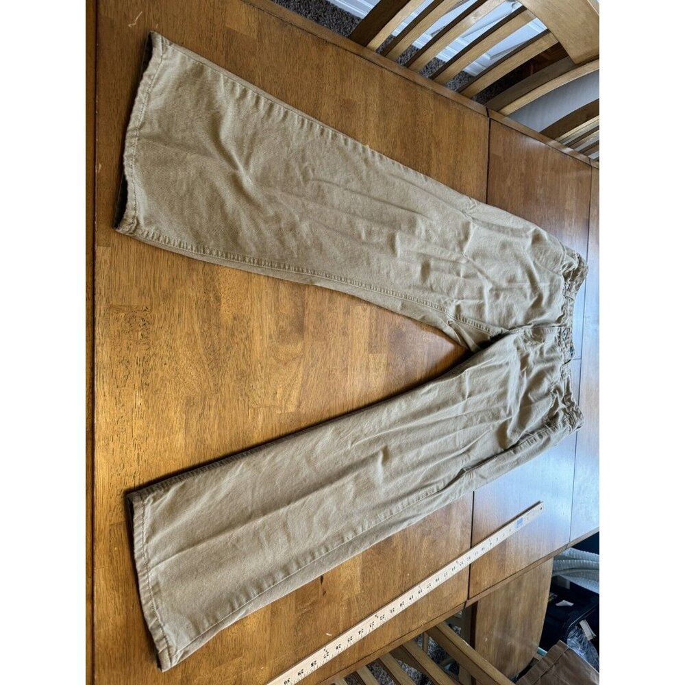 Tommy Hilfiger Khaki Pants Mens 36W x 32L Flat  Front Pockets Casual